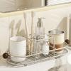 Stainless Steel Toothpaste Rack Waterproof Mouthwash Cup Rack Toothbrush Drain Rack  Desktop