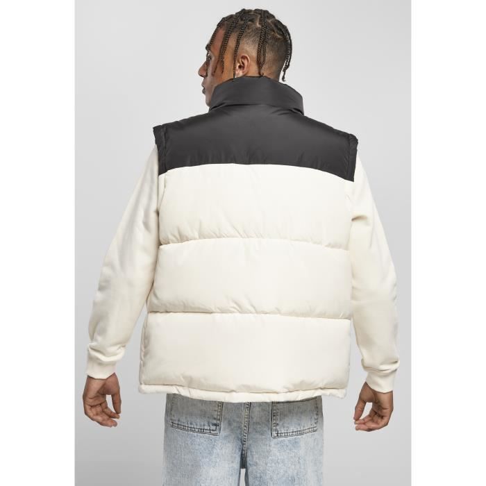 Veste Urban Classics Block Puffer - Noir/blanc
