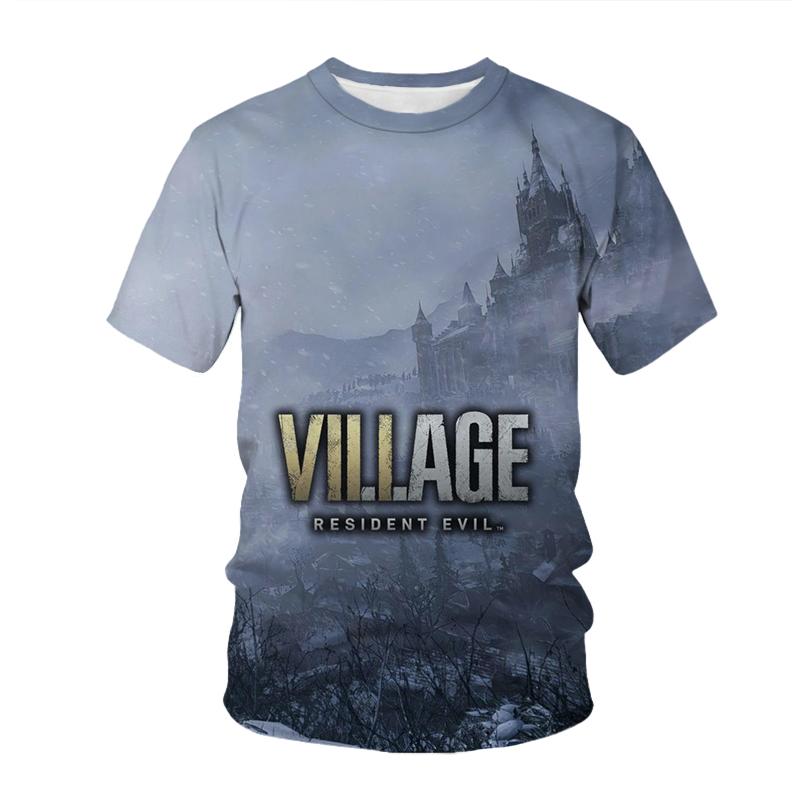 

Horror Game Resident Evil 3D Print T-shirts Men Women Short Sleeve O-Neck T Shirt Fashion Harajuku Top Tee Oversized Y2k Clothes S