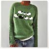 New Women's Color-Block Round Neck Loose Fashion Sweater