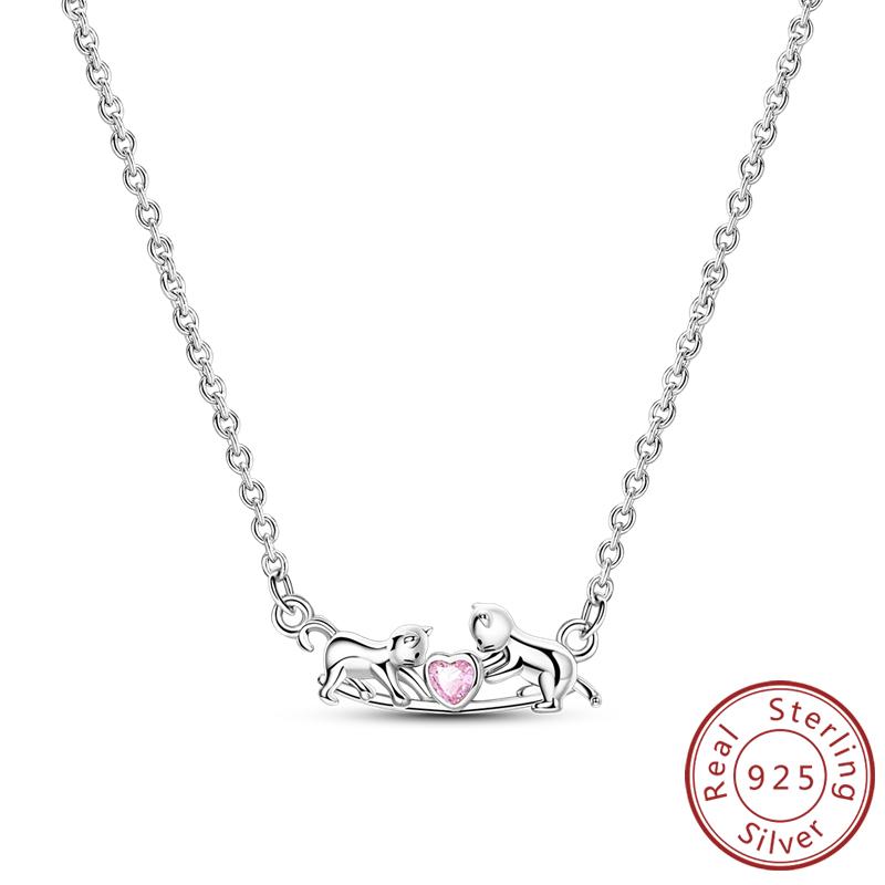 Necklace Copper Butterfly Love Heart Bear Classic Simple Adjustable Necklace For Women Girl Fashion Jewelry Gifts