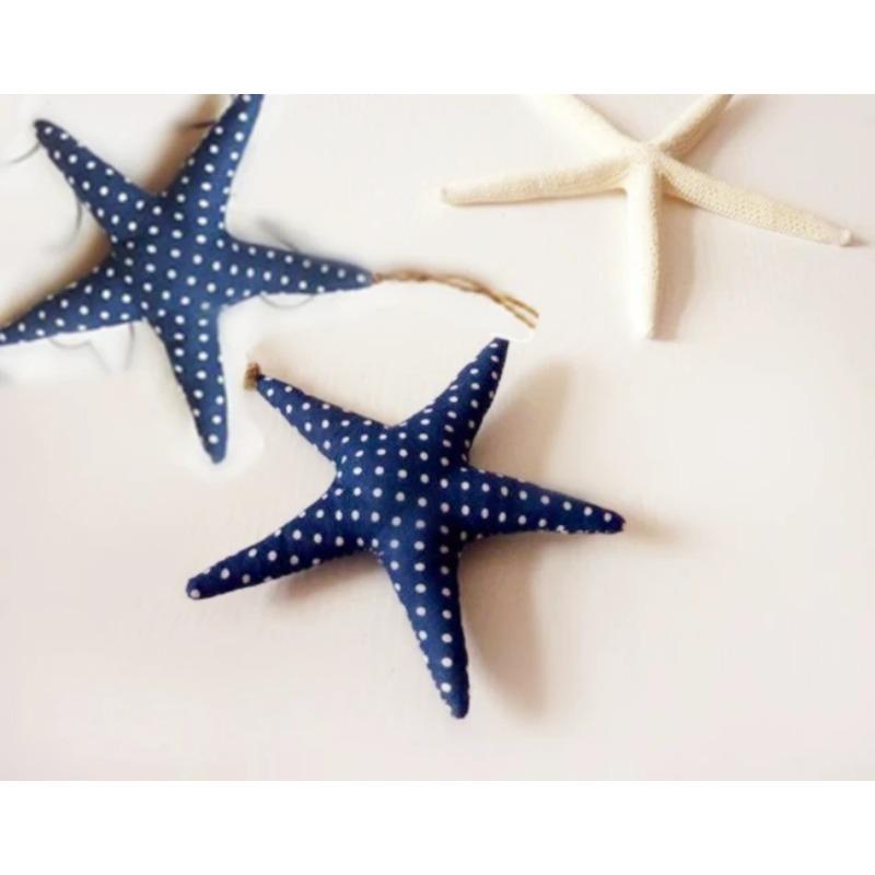 

Морская тема Морская звезда Ткань DIY Ремесла Аксессуары Подвески Ручная работа Ремесло Пасторальный стиль Украшение для дома