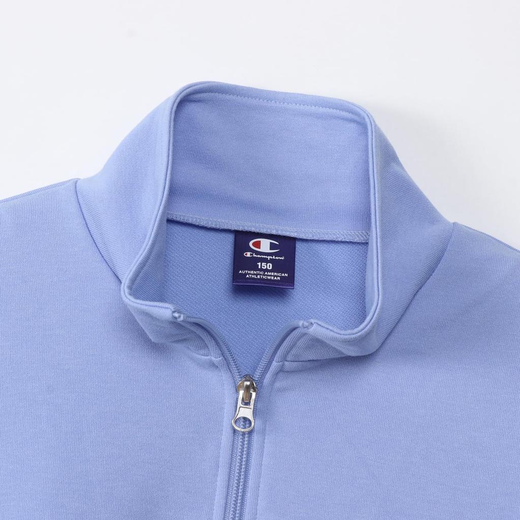 Champion Long Sleeve Crew Neck Fleece Sweatshirt with Realx Logo Sweatshirt for School Girls Kids' Fit, Quick-Drying, Embroidery, Half-Zip