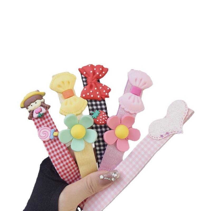 Children'S Magic Tape Hairband Girls' Baby Headband Hair Accessory Hair Clip Bangs Stick Card Frizz Hair Glue Female