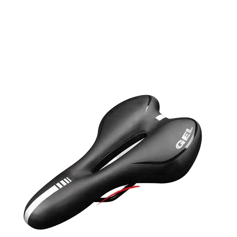 HONGTENG Men's Ultralight Practical PU Leather Bicycle Saddle Gel MTB Hollow Road Bike Seat Carbon Comfortable Ventilation