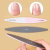 Three-Sided Nail File: White & Gray, Washable, Wear-Resistant, Thin Polishing Strip for Nail Art.