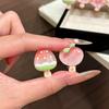 5Pcs Korean Jelly Fruit Duckbill Hair Clips Cute Mini Sheer Side Bangs Clips Sweet Daily Accessory for Girls