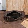 Johnature Retro Dámská taška z pravé kůže s ražbou písmen Všestranná široká ramenní popruh Ramenní crossbody taška
