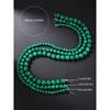 Smooth Polished Malachite Round Beads Chain For Handmade Bracelets Necklaces Safe Natural Stone Jewelry Supplies