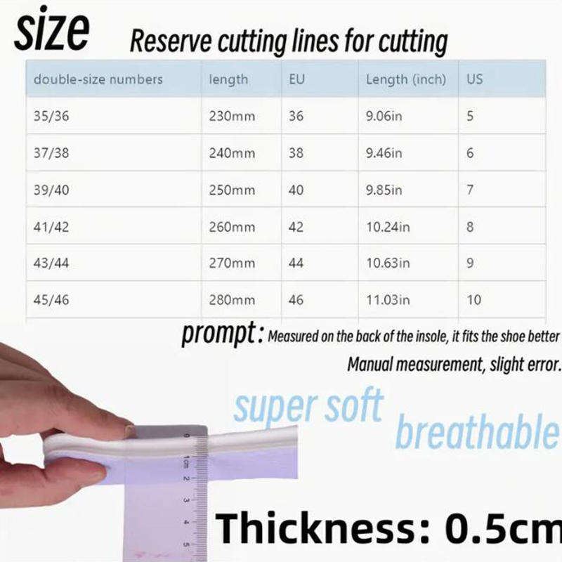 5Pairs Summer Cool Feeling Sports Insoles Shoe Insert for Men Women Sweat-absorbing Breathable Outdoor Barefoot Shoe Liners