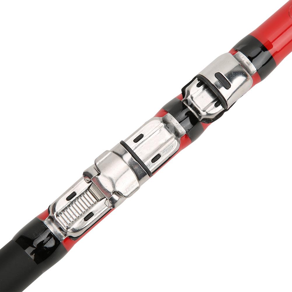 Red Fishing Tackle Sea Fishing Pole Ergonomic Integrated Design High Sensitivity Soft Tail Design Sea Fishing for Wild Fishing