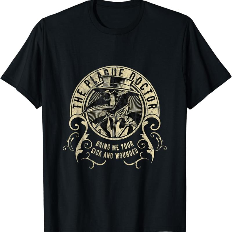 

New Limited The Plague Doctor Bring Me Your Sick Wounded T Shirt Made In Usa - Men s Summer Cotton Graphic Tee S разноцветный