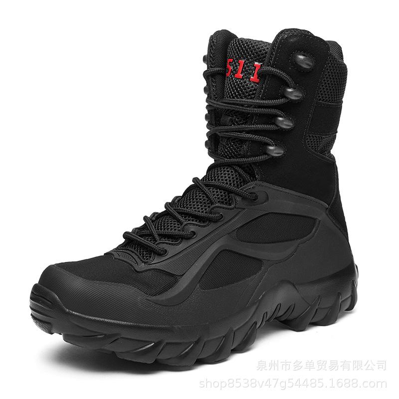 Large size tactical boots Special forces outdoor hiking wear-resistant training combat boots high-top military boots sports shoes
