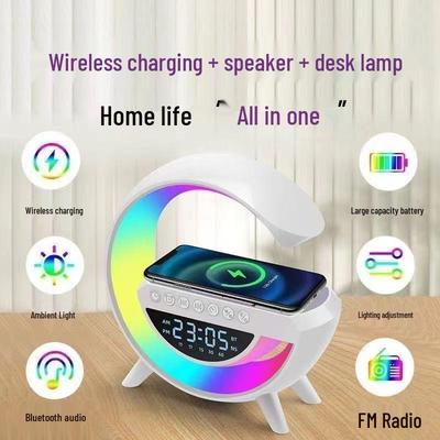3401 Bluetooth Speaker: Multifunctional Night Light with Alarm Clock & Wireless Charging