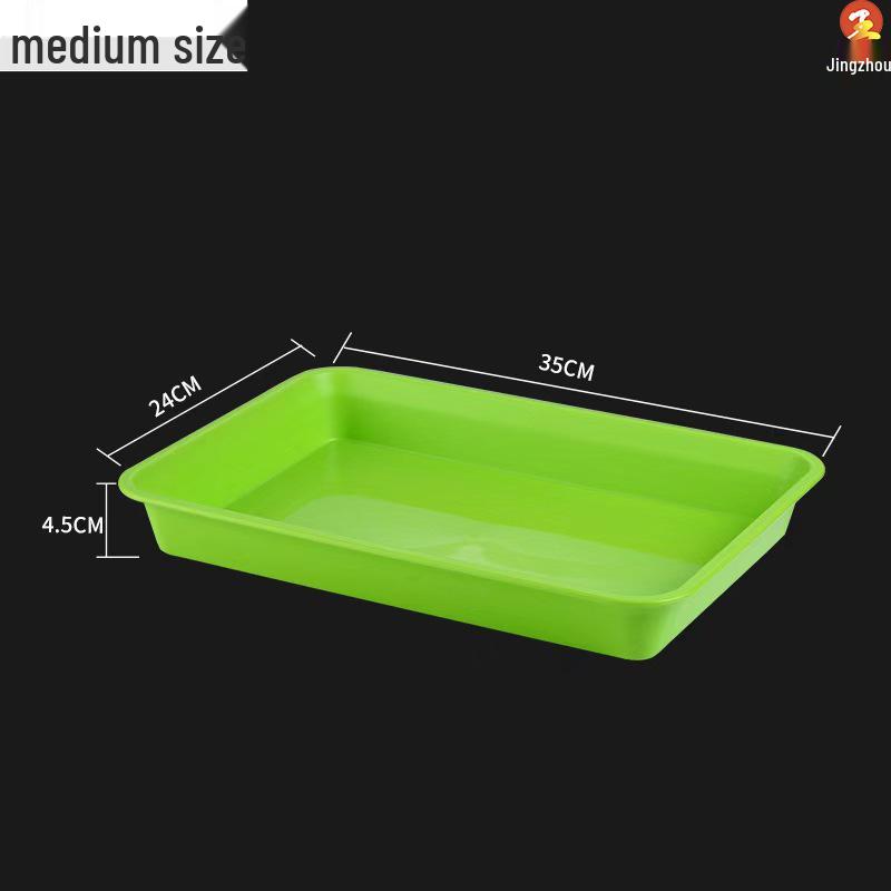 Commercial Thickened Plastic Serving Trays (10-Pack)