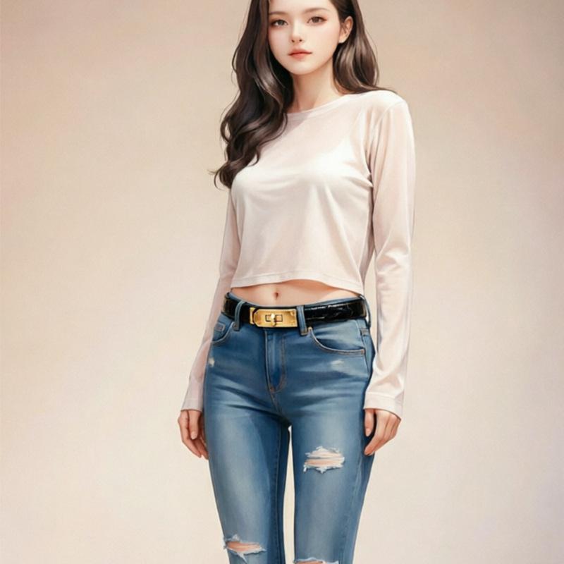 Versatile 2026 Leather Womens Belt For Denim Jeans Korean Fashion Style