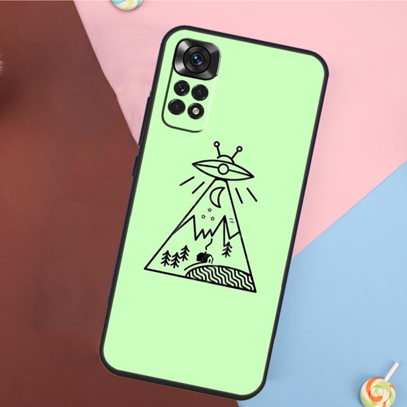Aesthetic Alien Cover For Xiaomi Redmi Note 14 13 12 9 10 11 Pro 9S 10S 11S 12S Redmi 14C 10C 12C 13C Case