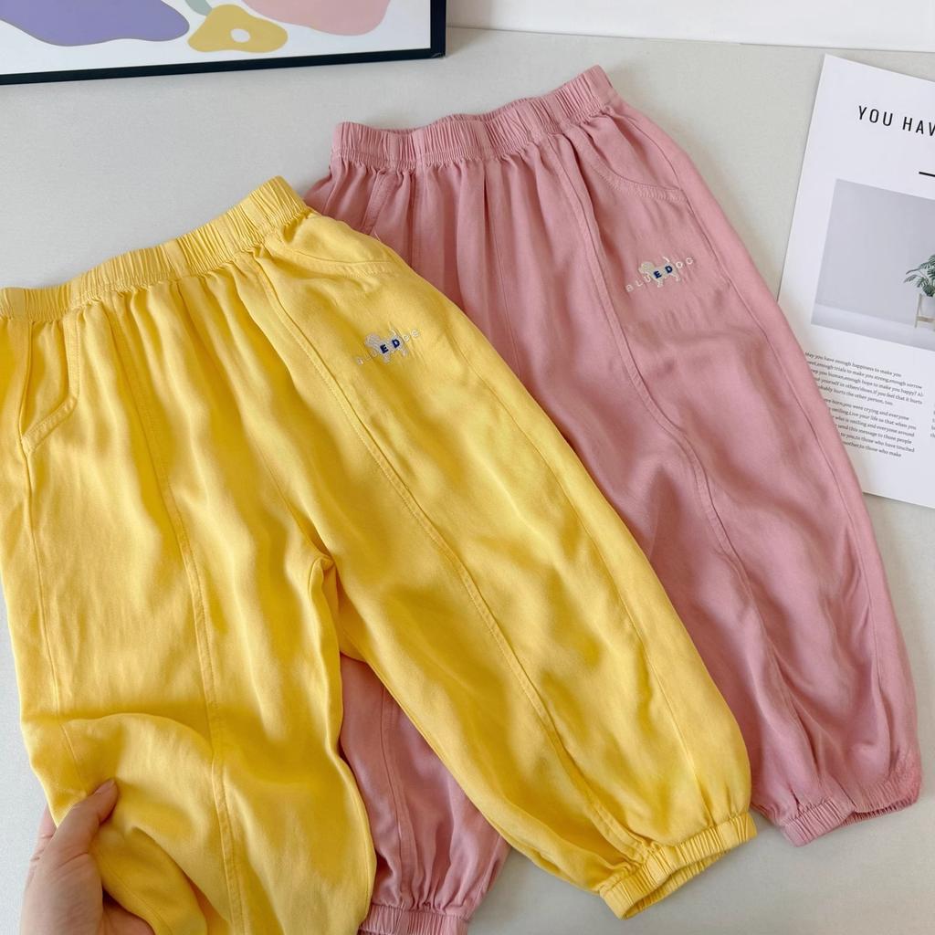 Weiche Tencel Baumwolle Kinder Anti-Mücken Hose Sommer Unisex Babyhose