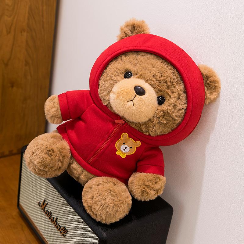 New Sweater Bear Plush Toy Sweater Teddy Bear Doll Cute Grab Machine Rag Doll Doll