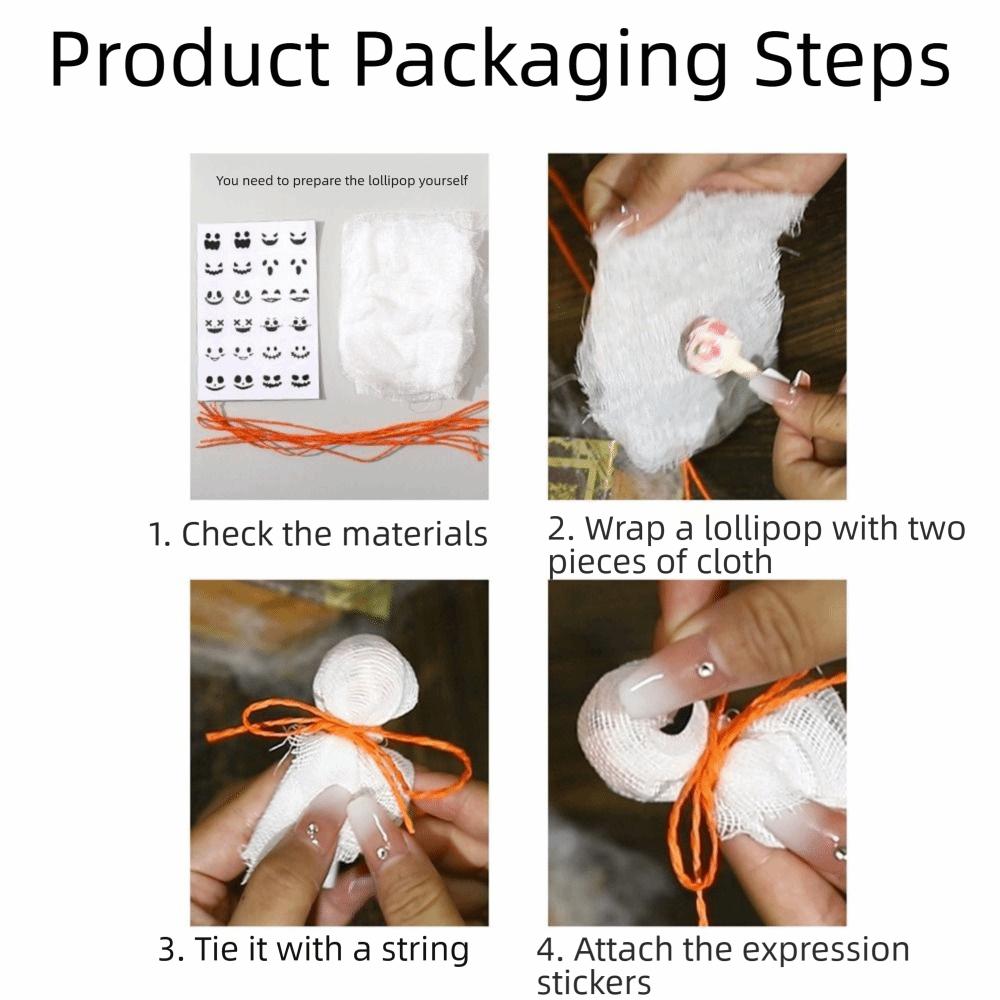 12 Stück Kreative Geister Süßigkeiten Dekoration DIY Süßigkeitenverpackung Festliche Verpackung