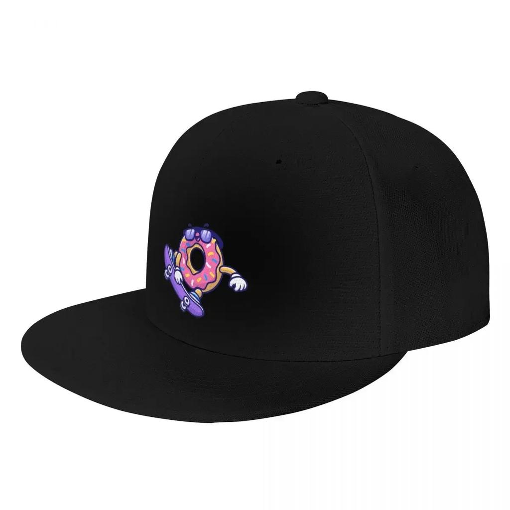 Cool Skateboarding Donut Baseball Cap Hat Unisex Luxury Snap Back Hat Unisexs Tennis Womens