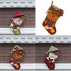 Christmas Stocking Handmade Nonwoven Santa Sock For Party Decor Gift For Friends