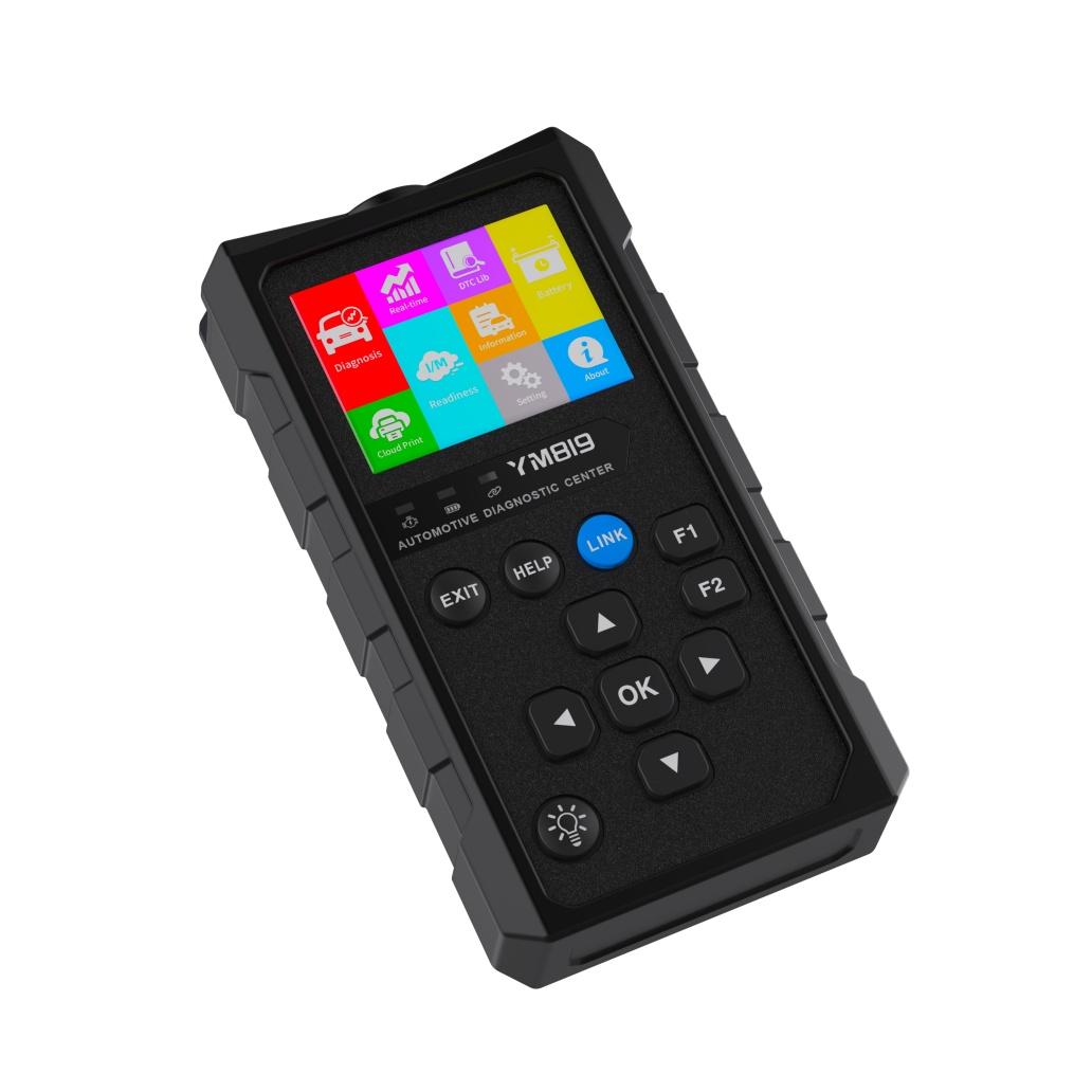 Lancol YM819 Professional OBD2/OBD Scanner Diagnostic Tool Engine System Battery Tester Multi-language Car Fault Code Reader W/Light чёрный