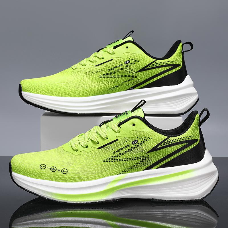 

Newly Arrived Marathon Sneakers High Quality Ultra Light Breathable Soft Running Shoes Anti Slip Comfort Outdoor Tennis Shoes 42 фарби люмінесцентні зелений колір