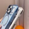 Luxury Clear Bling Magnetic Shockproof Phone Case for IPhone 17 15 16 14 13 12 Pro Max 17 Air for Magsafe Stand Protector Cover
