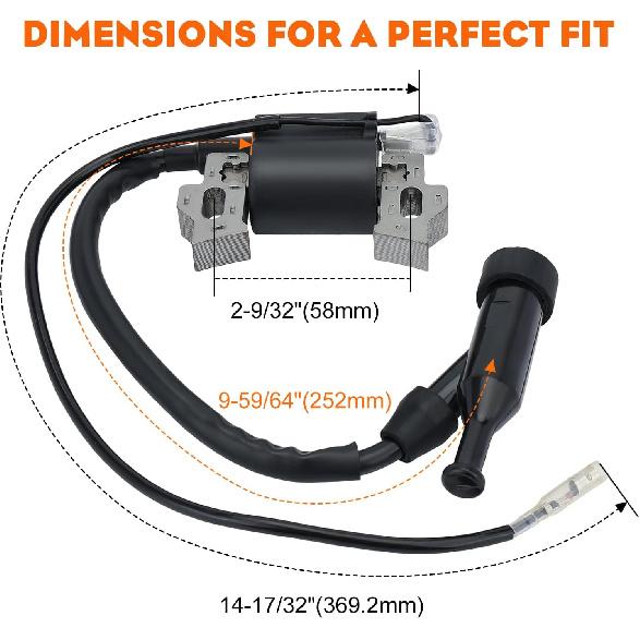 Hipa 212 Ignition Coil For Predator 212CC 224CC Honda GX160 GX120 GX140 GX200 5.5Hp 6.5Hp Coleman BT200X CT200U CT200U-EX 196CC Engine Replaces