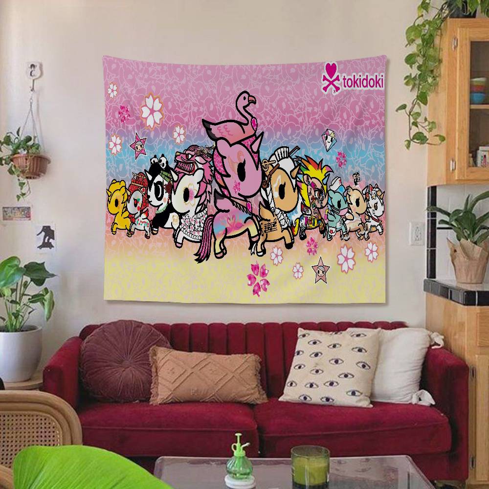 Famous Brand Kawaii T-Tokidoki Hippie Wall Hanging Tapestries For Living Room Home Dorm Decor Art Home Decor