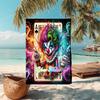 1PC Custom Name Clown Ace Spades Art Beach Towel Highly Absorbent And Sand-Resistant Towel for Swimming, Pool, Yoga, And Travel Lightweight