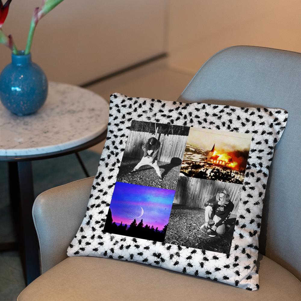 

Home Decoration S-Suicideboys G59 Cushion Cover 2-in-1 Reversible Plush Pillow Cover | Car/Sofa/Bed | Perfect Gift 12x12Inch