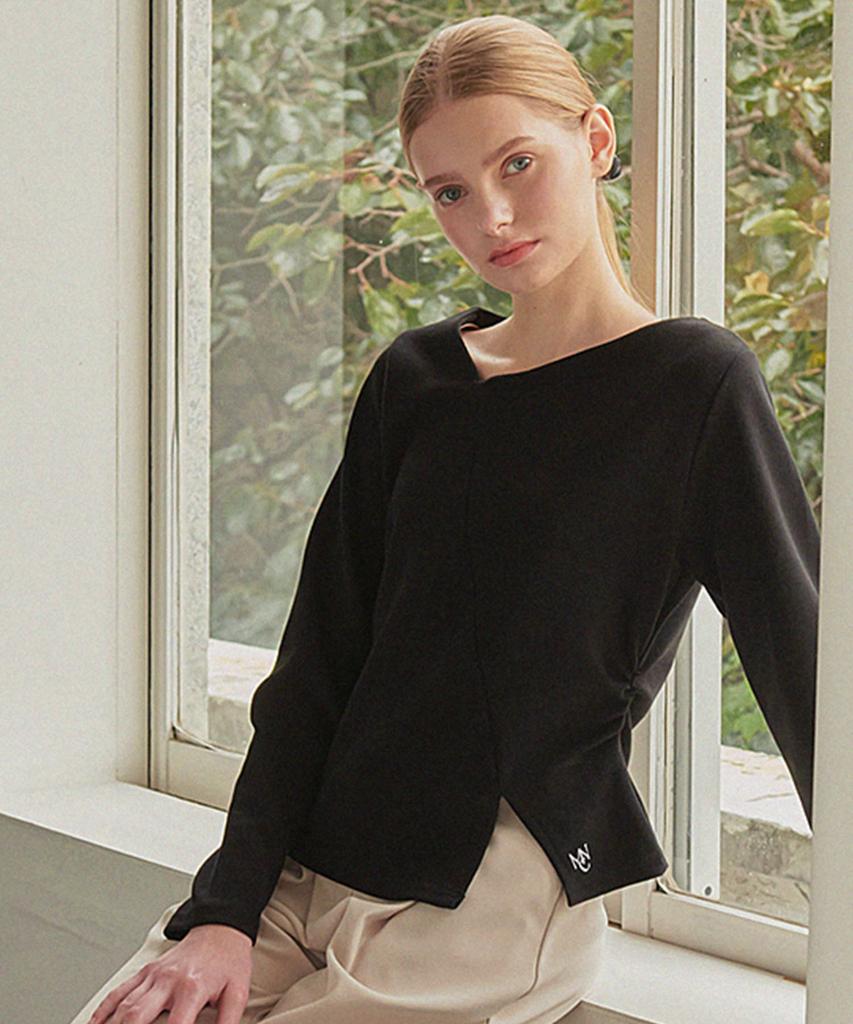 MICANE Winning Line Slit T-Shirt Black