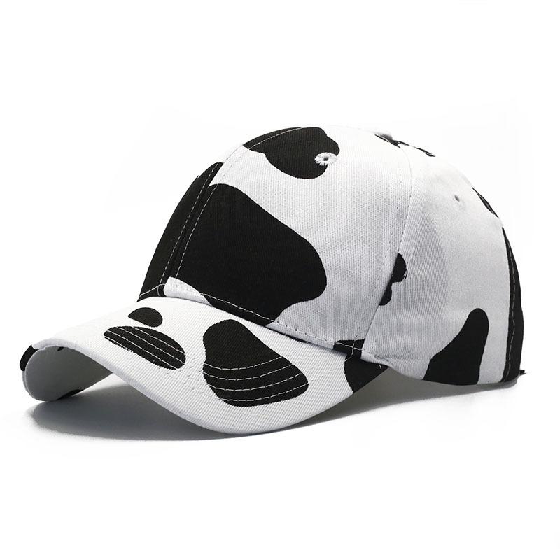 New cow print cap men's and women's fashion outdoor visor simple cow leopard print baseball hat