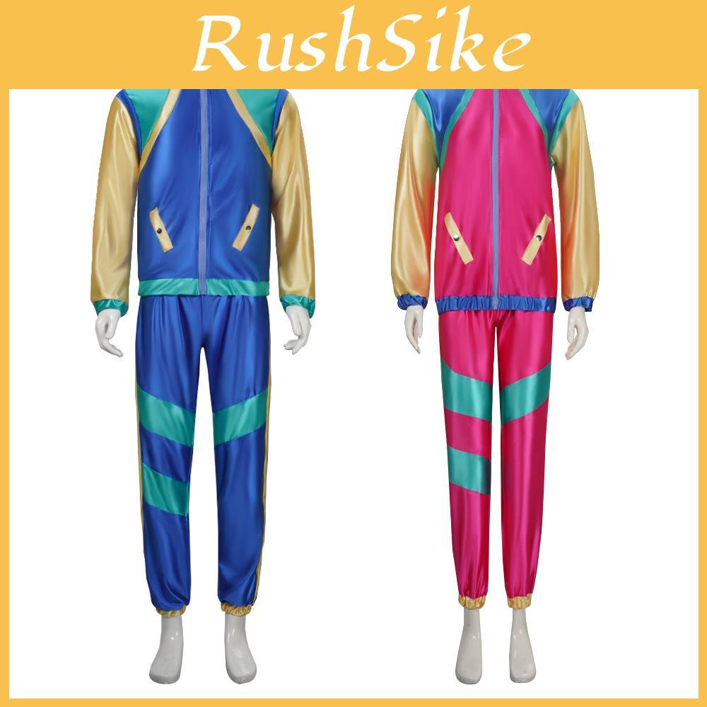 Game Themed Disco Costume For Couples 70s Retro Hipster Stage Wear