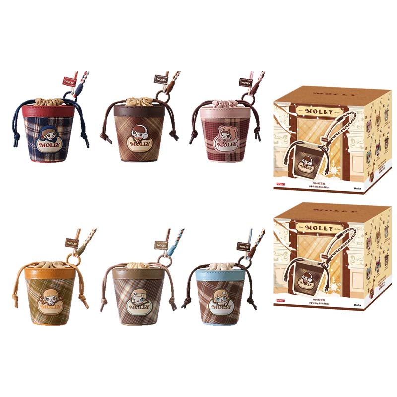 POP MART Molly's Aktywny Zimowy Przewodnik Mini Torebka Merch Pudełka Niespodzianki Pojedyncze Pudełko Niespodzianka/Pełne Pudełko 6 Sztuk PPMT-2512-0030