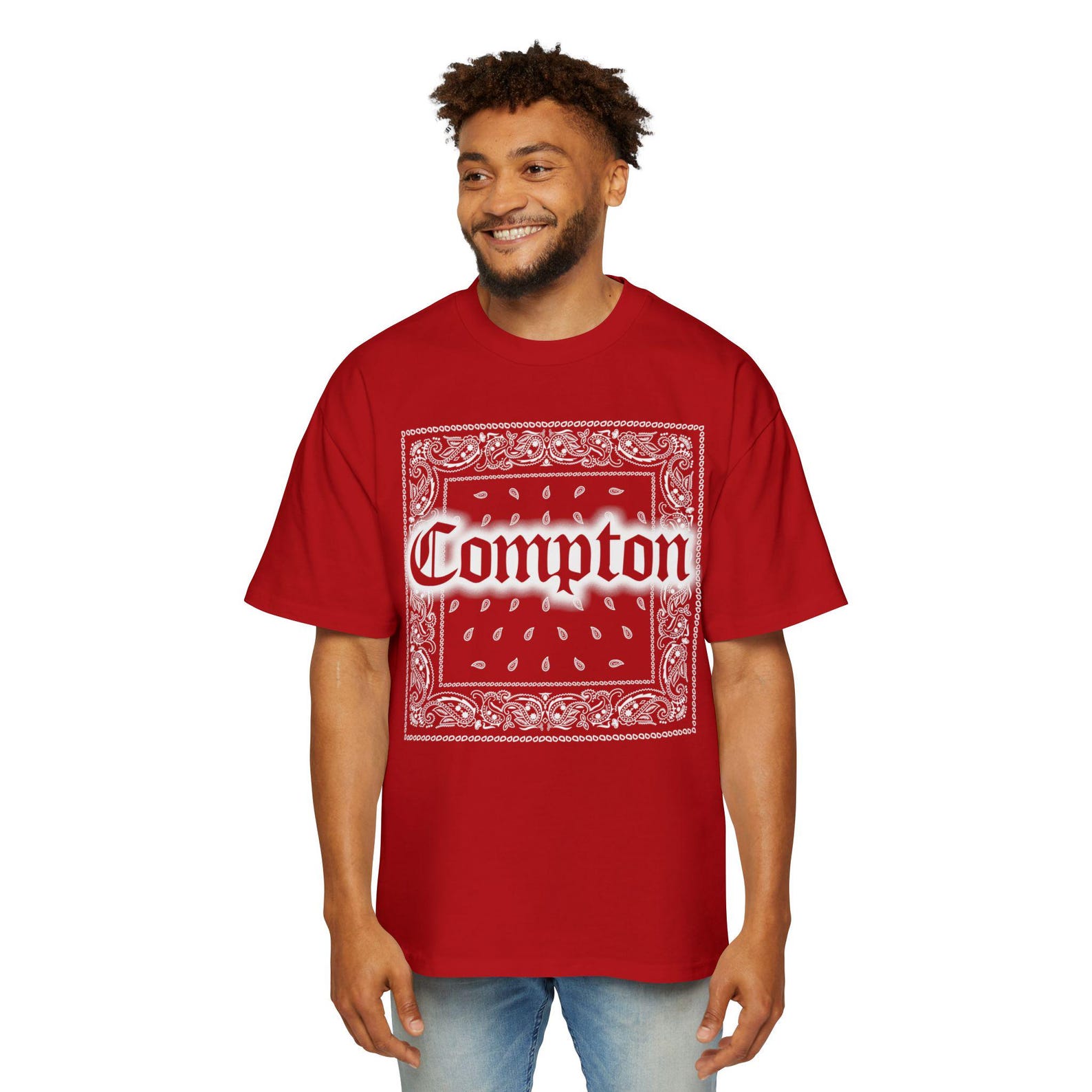 Compton Bandana T-Shirt | West Coast Streetwear, LA Hip Hop Tee S