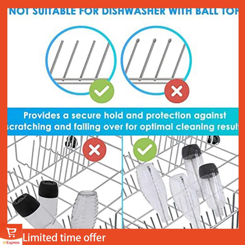 

Fresh Dishwasher Insert For Sodastream Crystal Duo Bottles Bottle Holder For Dishwasher Bottle Clip-On Holder 10PCS NONE