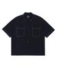 DISTN9NE Stitch Short Sleeve Shirt Black (Lo2Yu368-076)