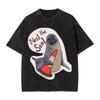 Washed T Shirts Neil The Seal Hip Hop T-Shirts Harajuku Beach Animal Streetwear Short Sleeve Printed Tee Shirt for Men Women