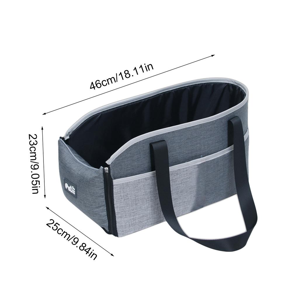 

Center Console Small Cat Seat All-Season Portable Car Seat For Small Dogs Removable Cushion Car Interior Pet Carrier For Balcony серый