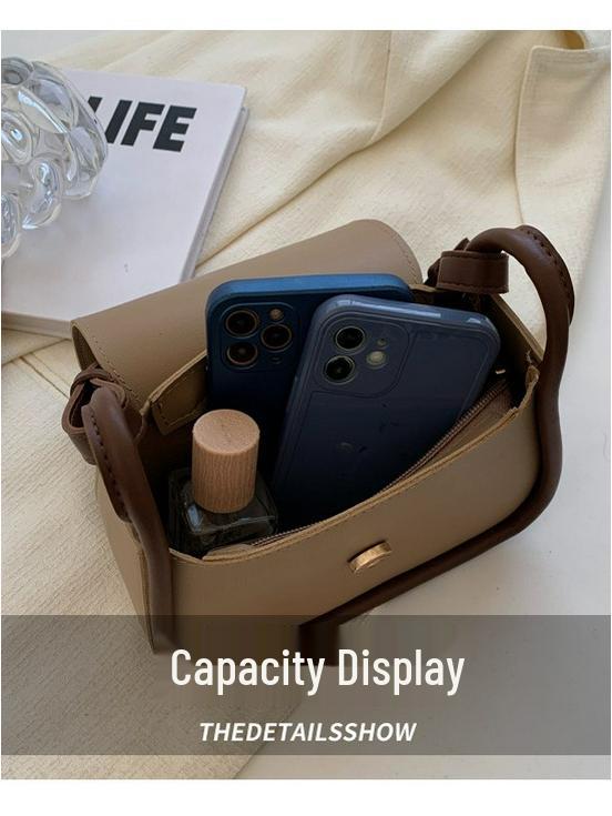 Mini Cute Solid Color Unisex Single Shoulder Crossbody Bag for Summer