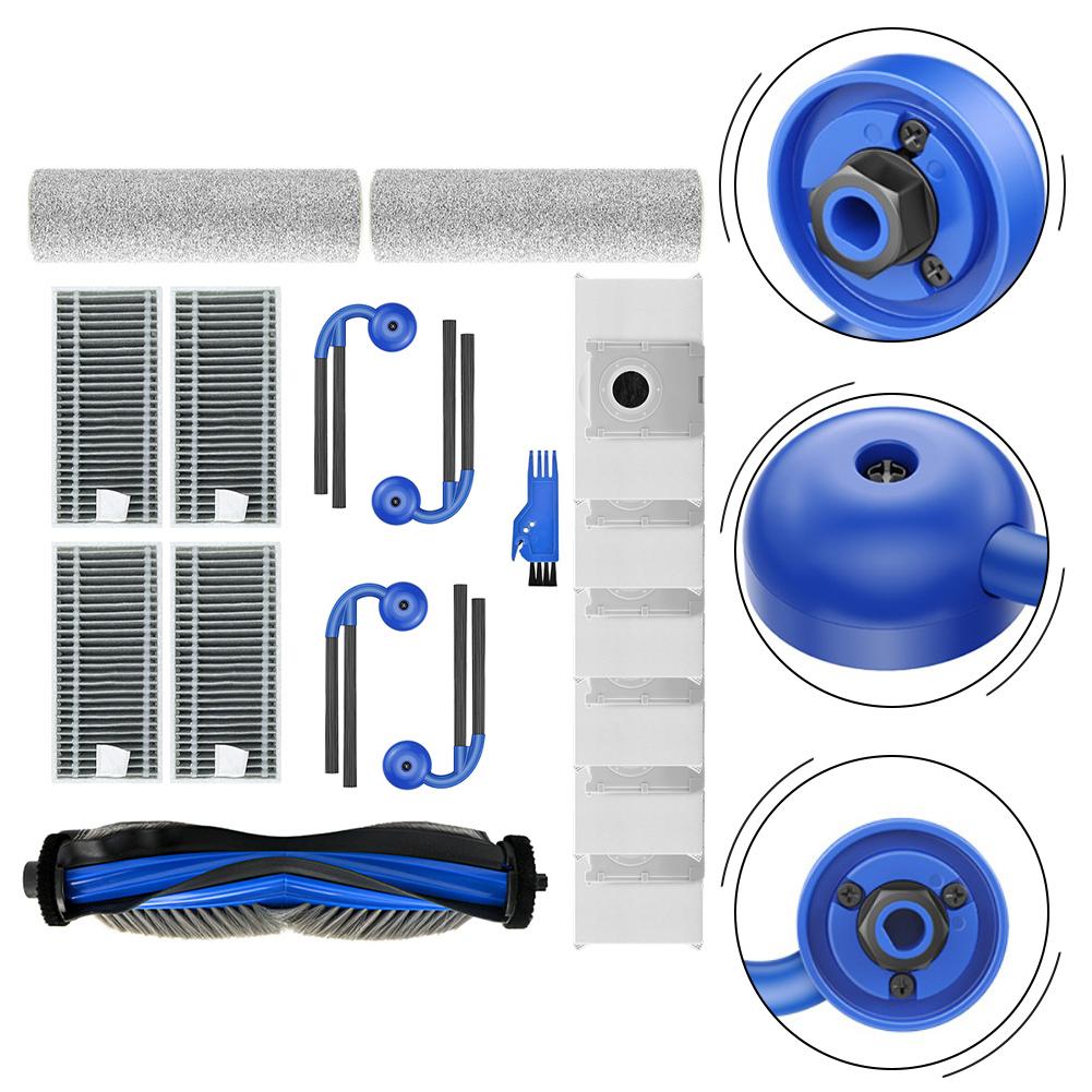 14 Pcs/set For ECOVACS For DEEBOT T80 For OMNI Main Brush Filter Mop Cloth Robot Vacuum Cleaner Accessories Spare To Replace