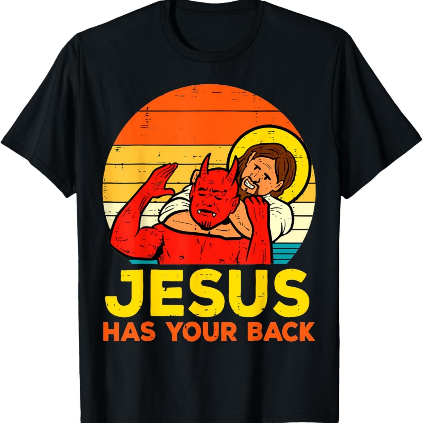 Jesus vs Devil T-Shirt XXXXXL разноцветный