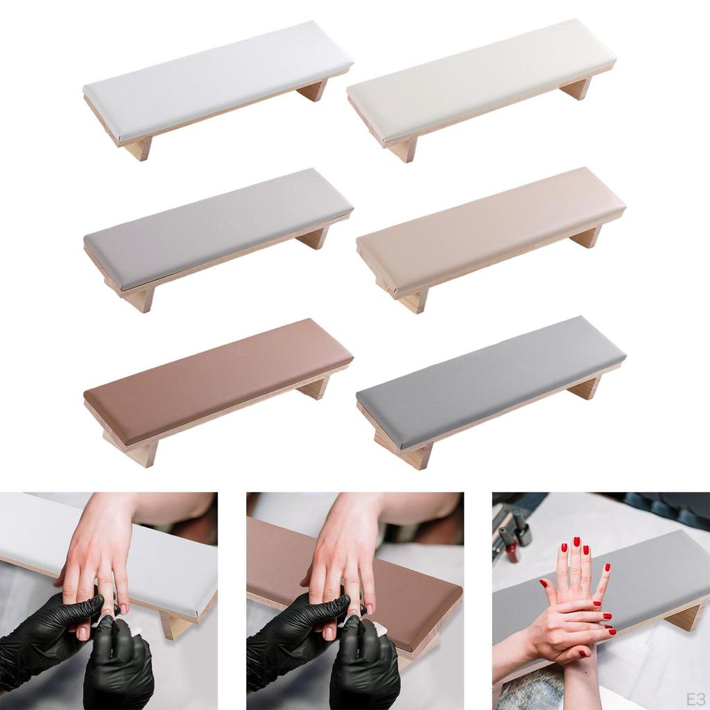 Hand Rest ,Professional ,Wood, Memory Foam Practical Accessories Soft Wrist Pad Support Manicure