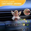 2D flat girl car vent clip decorative diffuser (fragrance not included), car interior decoration, aromatherapy clip, ideal for holiday gifts