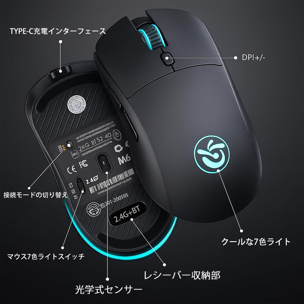 Wireless Mouse High Precision Quiet Wireless Mouse with DPI Bluetooth Instant Easy to Easy Portable [2025 & Sensitivity] Back/Forward Buttons, 5-Level