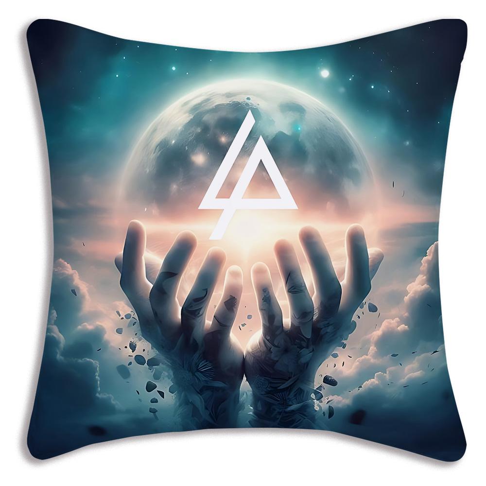 World Famous Rock Band Linkin P-Park Pillow Covers Sofa Decorative Home Double-Sided Printing Short Plush Cute Cushion Cover