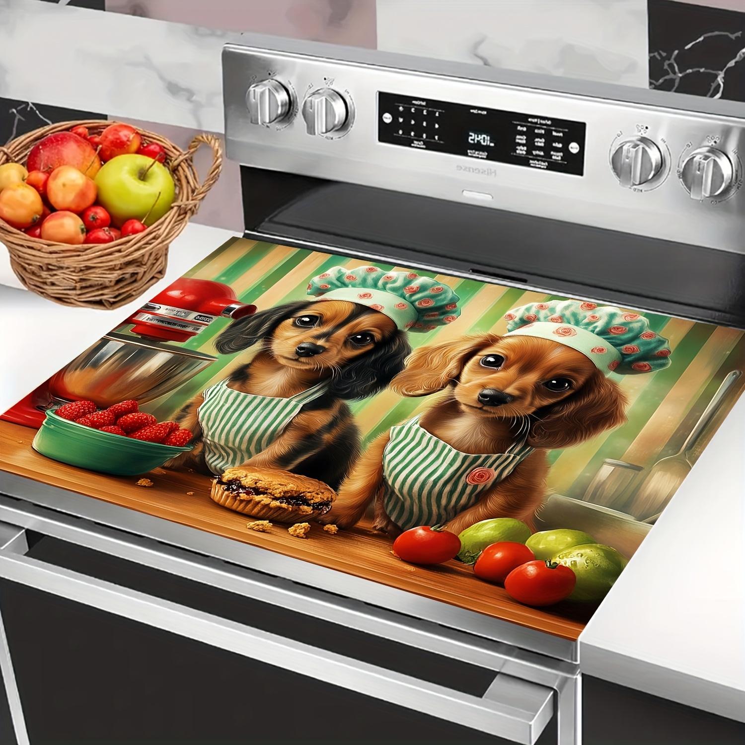 

1 шт. резиновый коврик для сушки с принтом шеф-повара-таксы для кофейни, ресторана, кухни, ковер, настольная салфетка, коврик для питомца, кофейная посуда 30*40